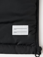 Mango Black Hooded Raincoat Jacket - Image 7 of 7