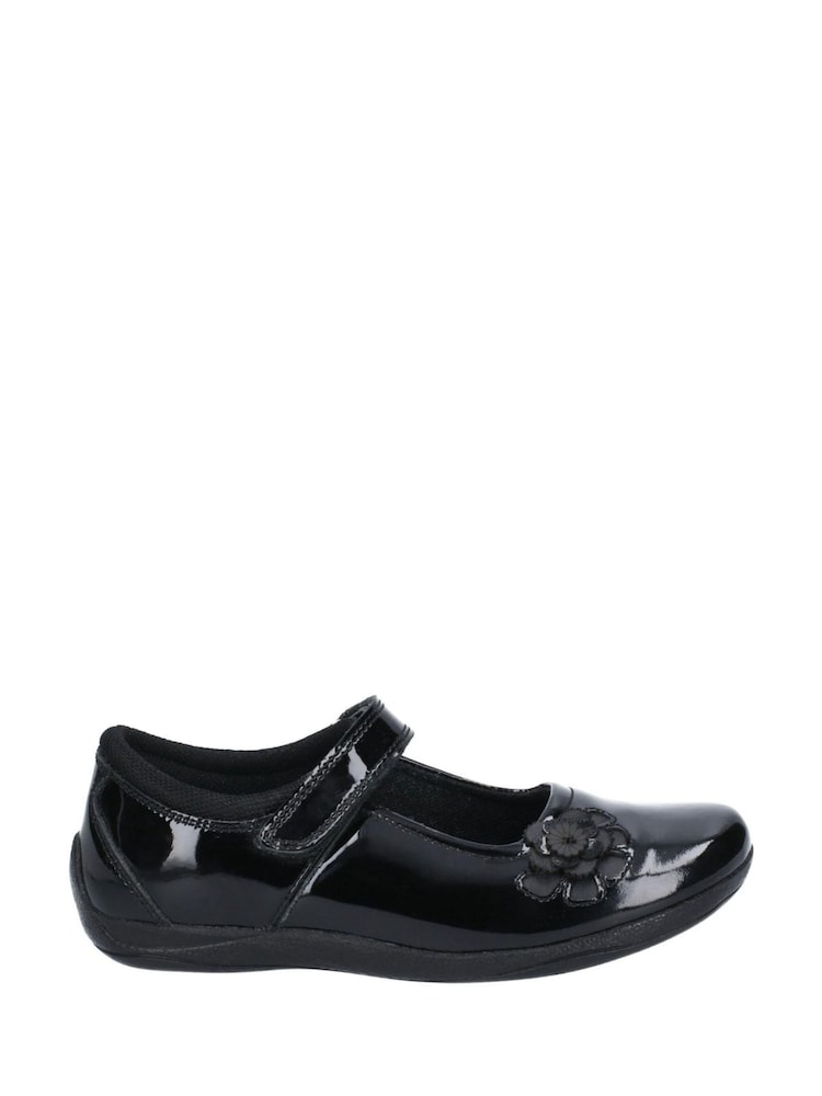 Hush Puppies Black Jessica Junior School Shoes - Image 1 of 4