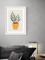East End Prints Yellow Plants 1 by Dan Hobday - Image 1 of 3