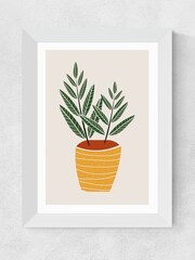 East End Prints Yellow Plants 1 by Dan Hobday - Image 3 of 3