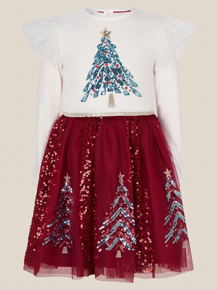 Monsoon Christmas Tree Sequin Disco Dress - Image 1 of 2 Monsoon Christmas Tree Sequin Disco Dress - Image 1 of 2