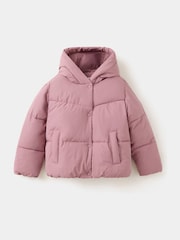Mango Pink Short Hooded Puffer Tina Coat - Image 1 of 4