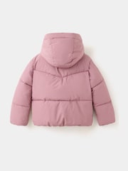 Mango Pink Short Hooded Puffer Tina Coat - Image 2 of 4