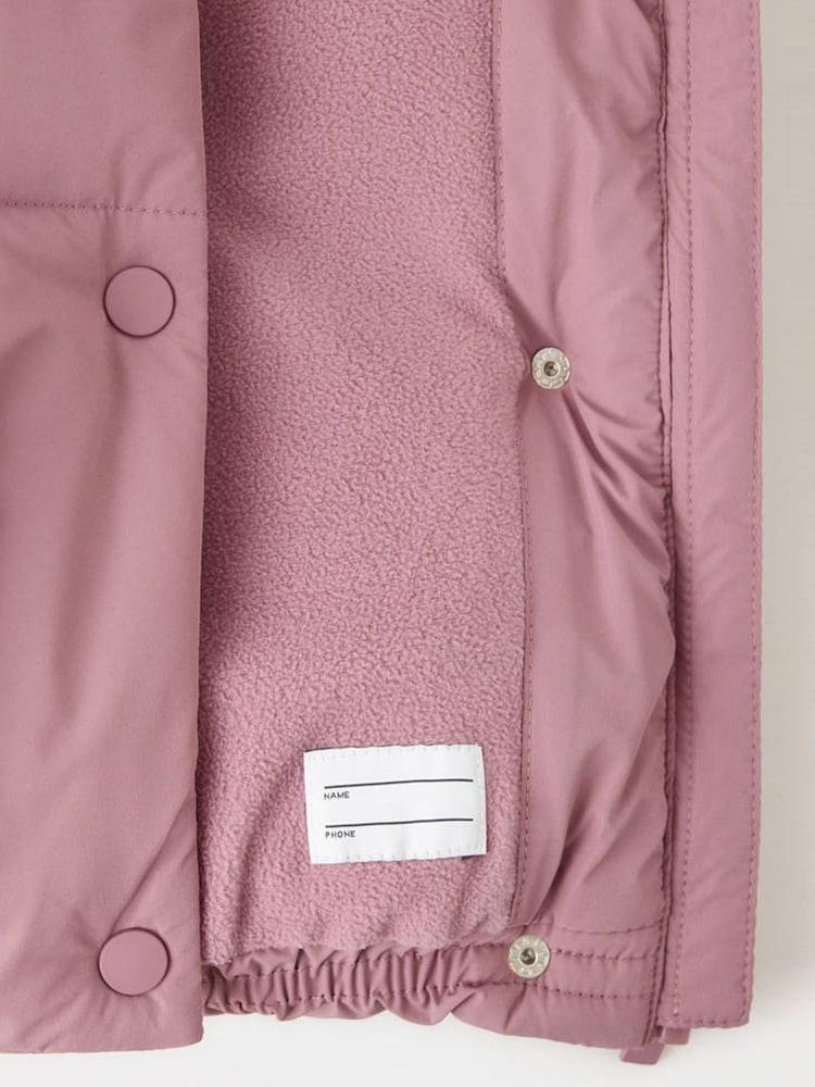 Mango Pink Short Hooded Puffer Tina Coat - Image 4 of 4 Mango Pink Short Hooded Puffer Tina Coat - Image 4 of 4