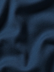 Charles Tyrwhitt Blue 100% Cotton Plain Long Sleeve Jersey Polo Shirt - Image 6 of 6