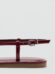 Mango Red Floral Sandals - Image 5 of 6