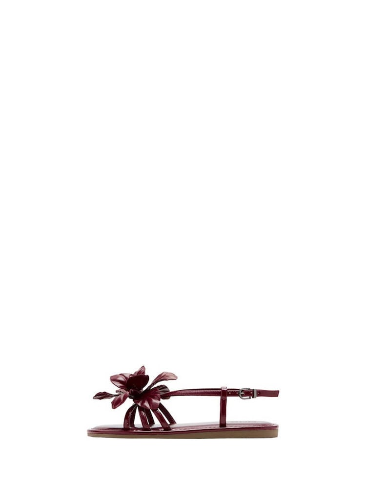 Mango Red Floral Sandals - Image 6 of 6