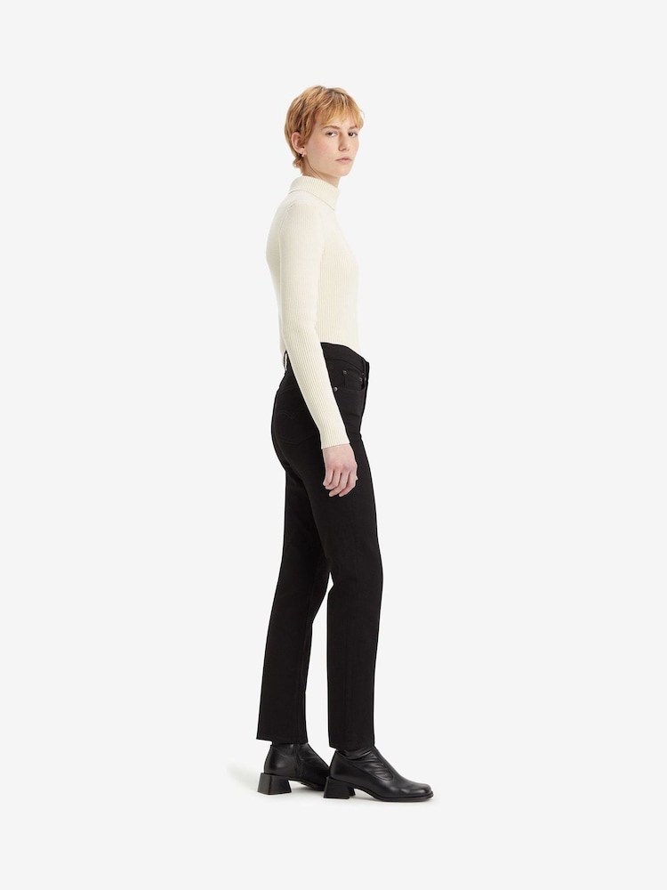 Middernacht blik - Levi's® 724™ rechte jeans met hoge taille  - Image 3 of 7