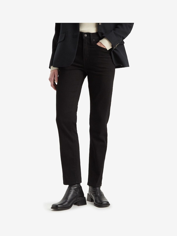 Middernacht blik - Levi's® 724™ rechte jeans met hoge taille  - Image 4 of 7