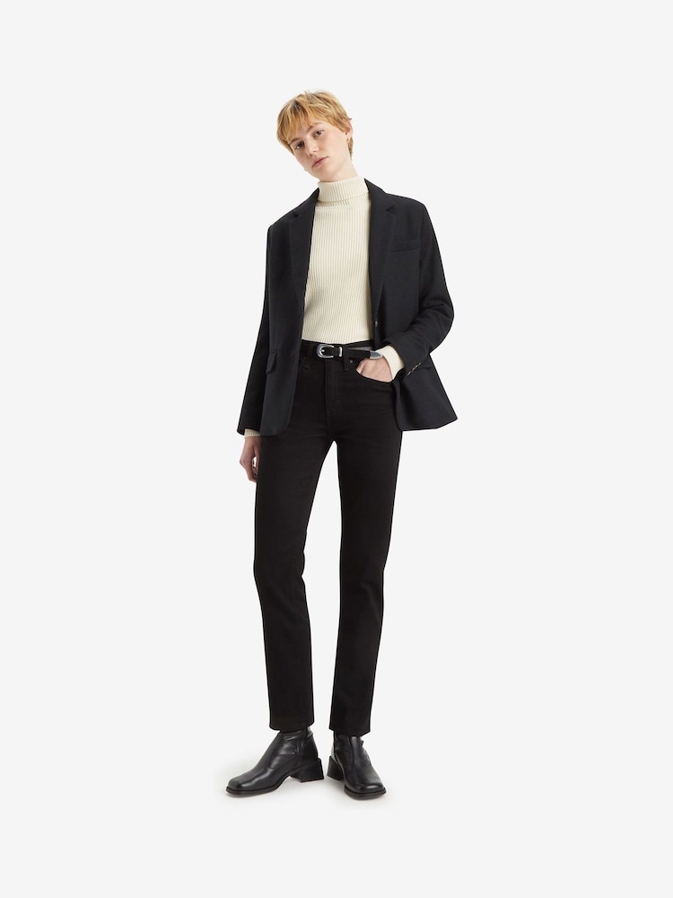 Middernacht blik - Levi's® 724™ rechte jeans met hoge taille  - Image 5 of 7