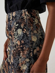 FatFace Black Cally Jacquard Skirt - Image 4 of 5