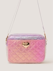 Monsoon Purple Iridescent Quilted Cross-Body Bag - Image 1 of 2