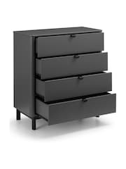 Julian Bowen Grey Chloe 4 Drawer Chest - Image 3 of 8
