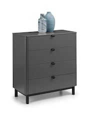 Julian Bowen Grey Chloe 4 Drawer Chest - Image 4 of 8