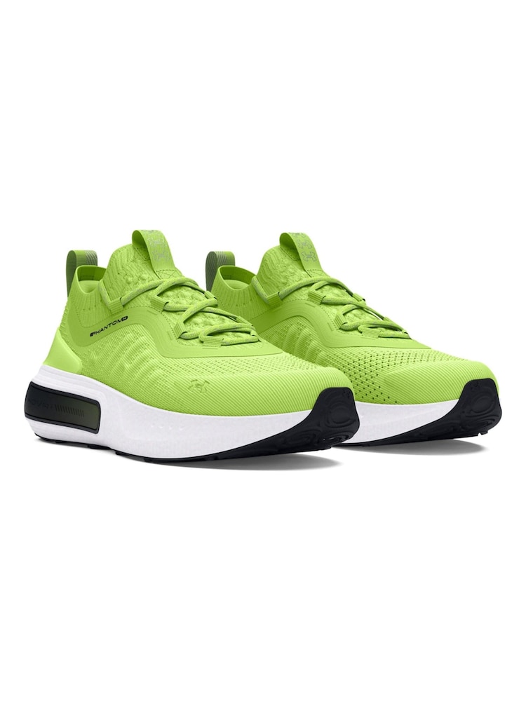Under Armour Lime Green Phantom 4 Trainers - Image 5 of 5