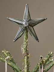 Nkuku Antique Silver Bakara Star Tree Topper - Image 1 of 3
