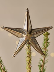 Nkuku Antique Brass Bakara Star Tree Topper - Image 1 of 4