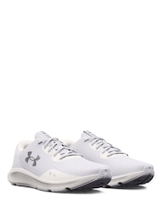 Under Armour White Charged Pursuit 3 Trainers - Image 3 of 5