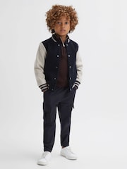 Reiss Bordeaux Blackhall 3-9 yrs Quarter Zip Merino Wool Jumper - Image 6 of 7
