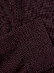 Reiss Bordeaux Blackhall 3-9 yrs Quarter Zip Merino Wool Jumper - Image 7 of 7