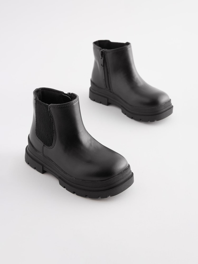 Black Chelsea Chunky Ankle Boots - Image 1 of 5