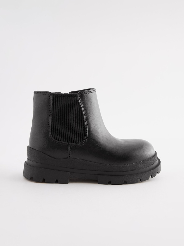 Black Chelsea Chunky Ankle Boots - Image 2 of 5