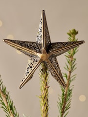 Nkuku Brass Bakara Star Tree Topper - Image 1 of 3