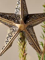Nkuku Brass Bakara Star Tree Topper - Image 2 of 3