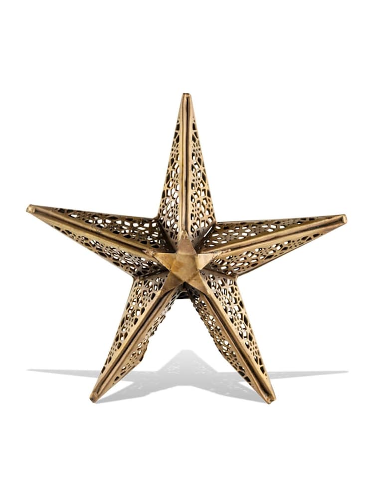 Nkuku Brass Bakara Star Tree Topper - Image 3 of 3 Nkuku Brass Bakara Star Tree Topper - Image 3 of 3