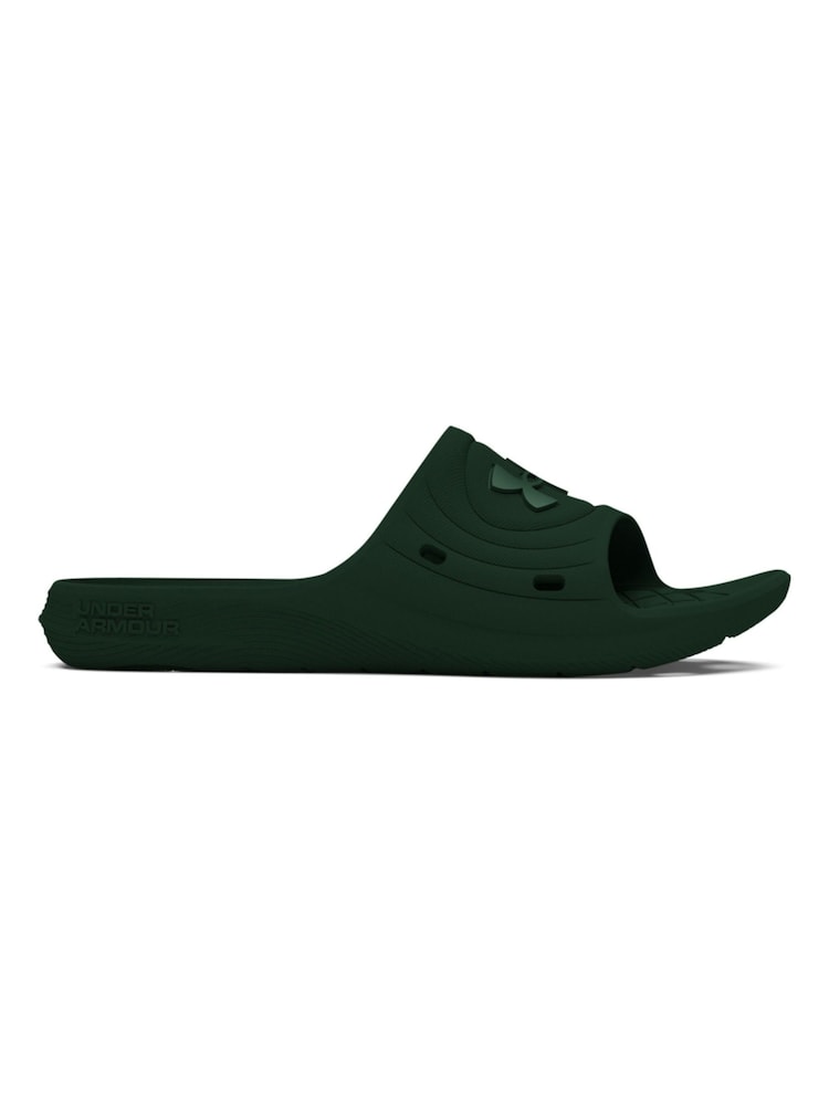 Under Armour Dark Green M Locker IV Sliders - Image 1 of 5 Under Armour Dark Green M Locker IV Sliders - Image 1 of 5