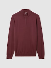 Reiss s širokim ovratnikom iz merino volne s polovično zadrgo  Blackhall - Slika 2 iz 6
