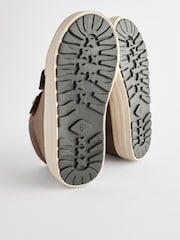 Chocolate Brown Standard Fit (F) High Top Trainers - Image 6 of 6