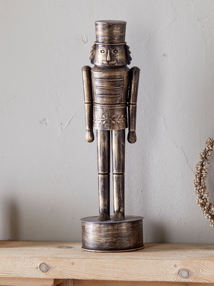 Nkuku Antique Brass Imay Large Nutcracker - Image 1 of 4 Nkuku Antique Brass Imay Large Nutcracker - Image 1 of 4