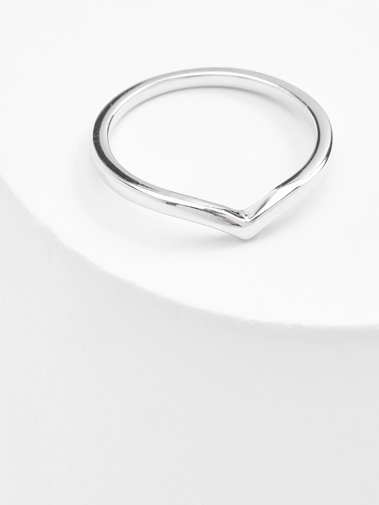 Sterling Silver Wishbone Ring - Image 1 of 3
