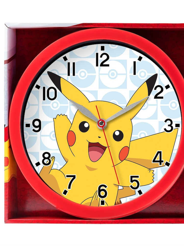 Peers Hardy Red Pokémon Pikachu Wall Clock - Image 2 of 3