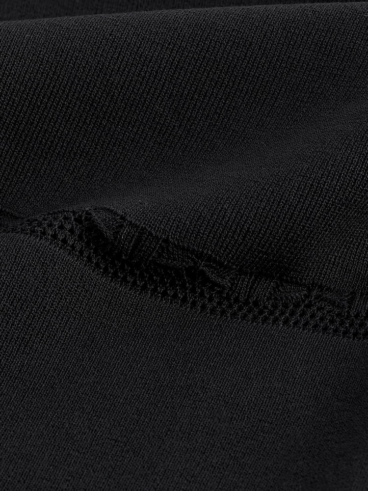 Black Square Neck Stitch Detail Long Sleeve Knitted Midi Dress - Image 6 of 6