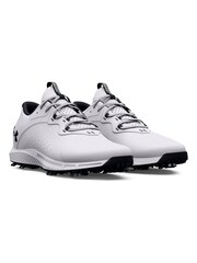 Under Armour White Golf Charged Draw 2 Wide Shoes - Image 3 of 5