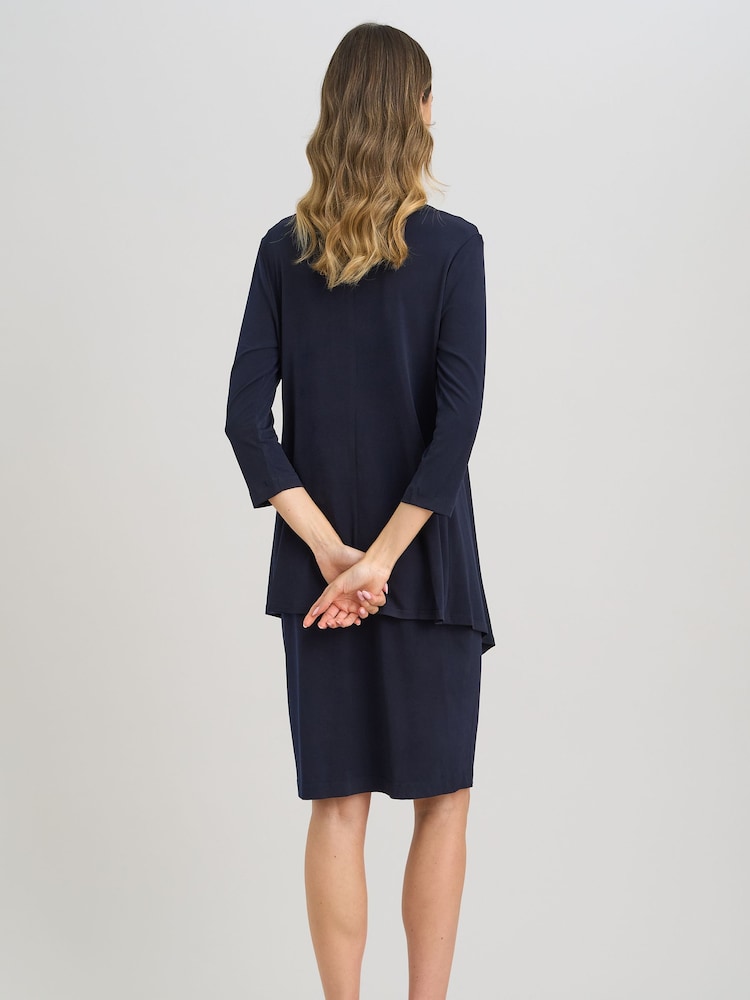 Gina Bacconi Blue Golda Dress And Jacket - Image 2 of 7 Gina Bacconi Blue Golda Dress And Jacket - Image 2 of 7