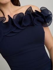 Gina Bacconi Blue Risa Off-Shoulder Ruffle Maxi Dress - Image 5 of 6
