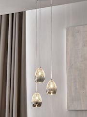 Chrome Isla Cluster Pendant 3 Light Ceiling Light - Image 1 of 7