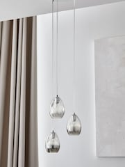 Chrome Isla Cluster Pendant 3 Light Ceiling Light - Image 2 of 7