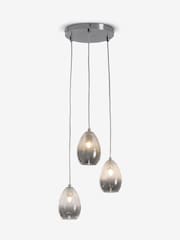 Chrome Isla Cluster Pendant 3 Light Ceiling Light - Image 5 of 7