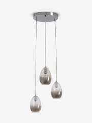 Chrome Isla Cluster Pendant 3 Light Ceiling Light - Image 6 of 7