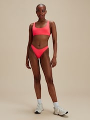 Speedo Orange Womens Quick Drying Convertible Bikini Top - Image 1 of 5