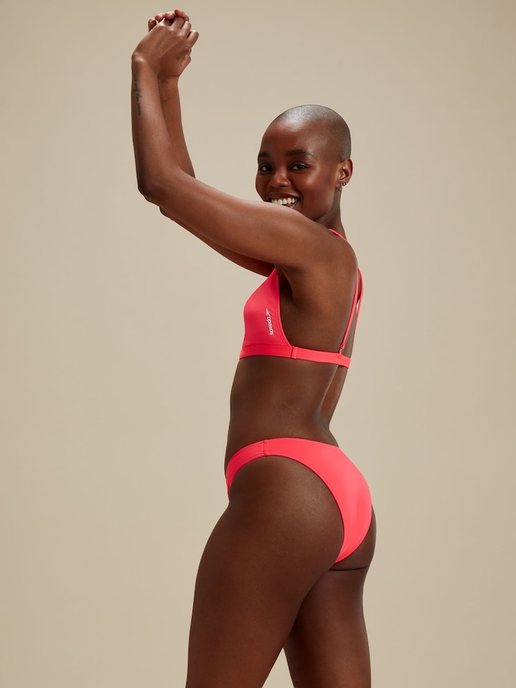Speedo Orange Womens Quick Drying Convertible Bikini Top - Image 2 of 5