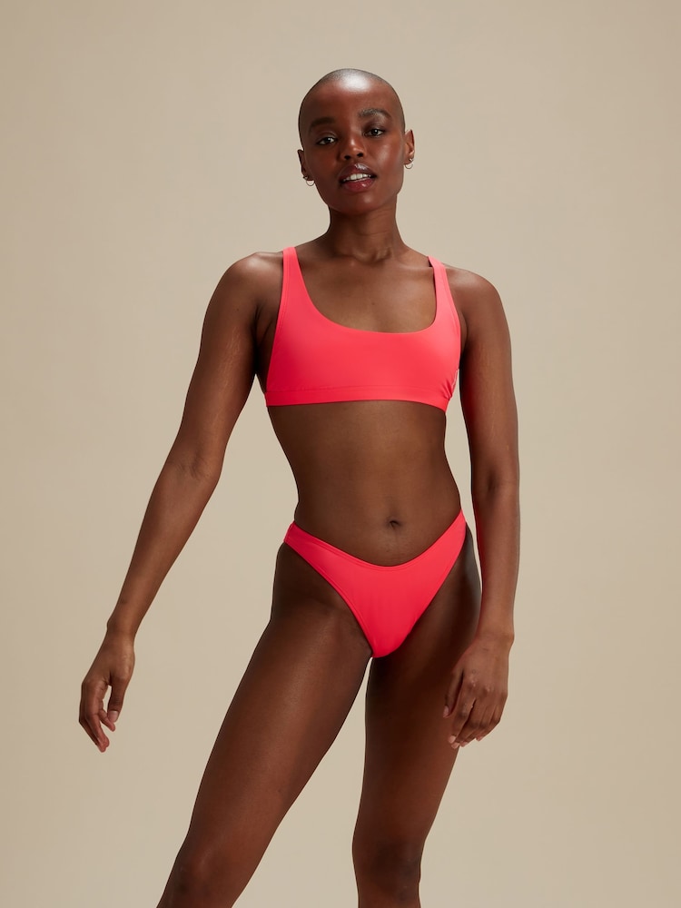 Speedo Orange Womens Quick Drying Convertible Bikini Top - Image 5 of 5