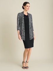 Gina Bacconi Black Posy Mock Dress And Jacket - Image 1 of 6