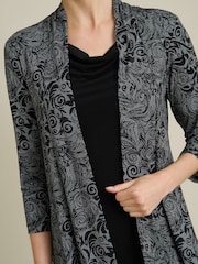 Gina Bacconi Black Posy Mock Dress And Jacket - Image 4 of 6
