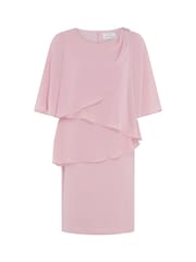 Gina Bacconi Pink Myleene Layered Chiffon Overlay Dress - Image 5 of 5