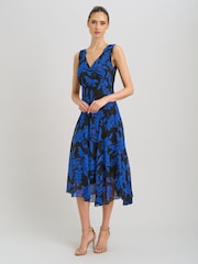Rochie midi florală Gina Bacconi Janey - Imaginea 3 din 7
